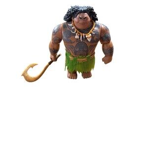 2015 Disney Hasbro Moana Maui Talking Doll Figure Toy With Hook *Works